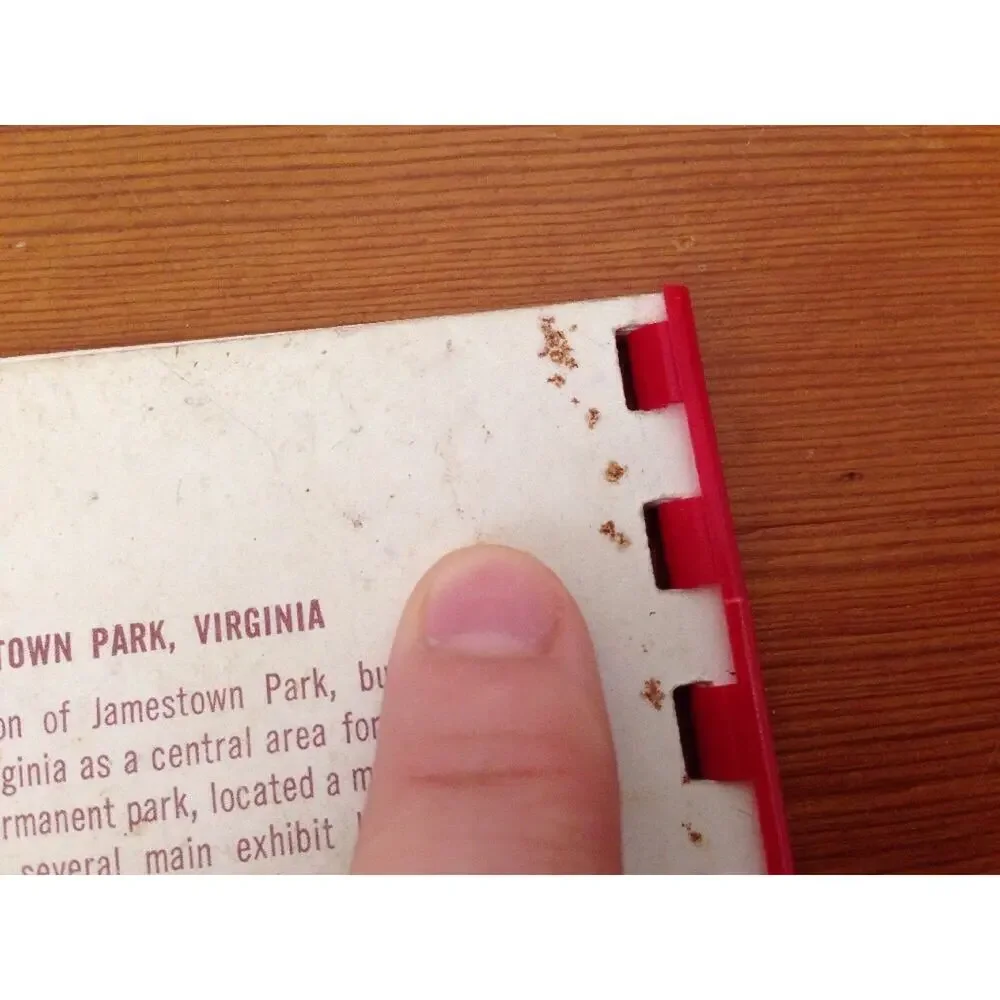 Vintage Historic Jamestown Virginia VA Tourism Color Picture Souvenir Booklet